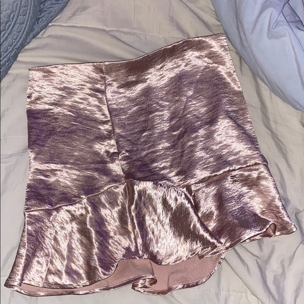 Baby Pink Silk Skirt
